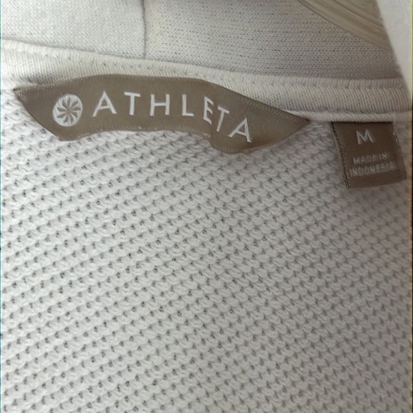 Athleta white zen cardigan, EUC, size medium. - Picture 3 of 6